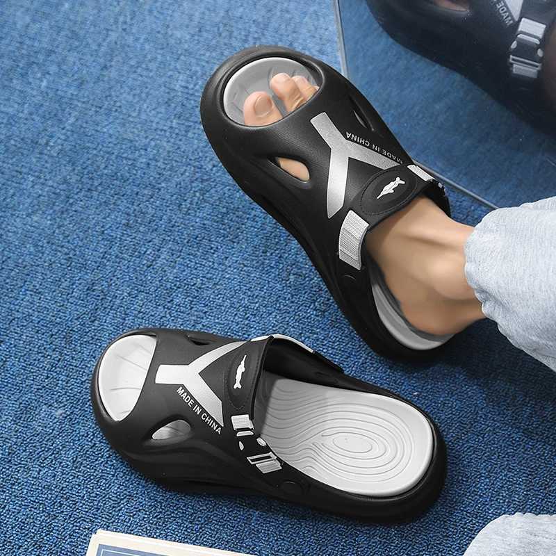 Mens Sandals Outdoor Thick Bottom Mens EVA Slippers Design Mens Soft Flip Casual Beach Mens Summer Sandals Y250320