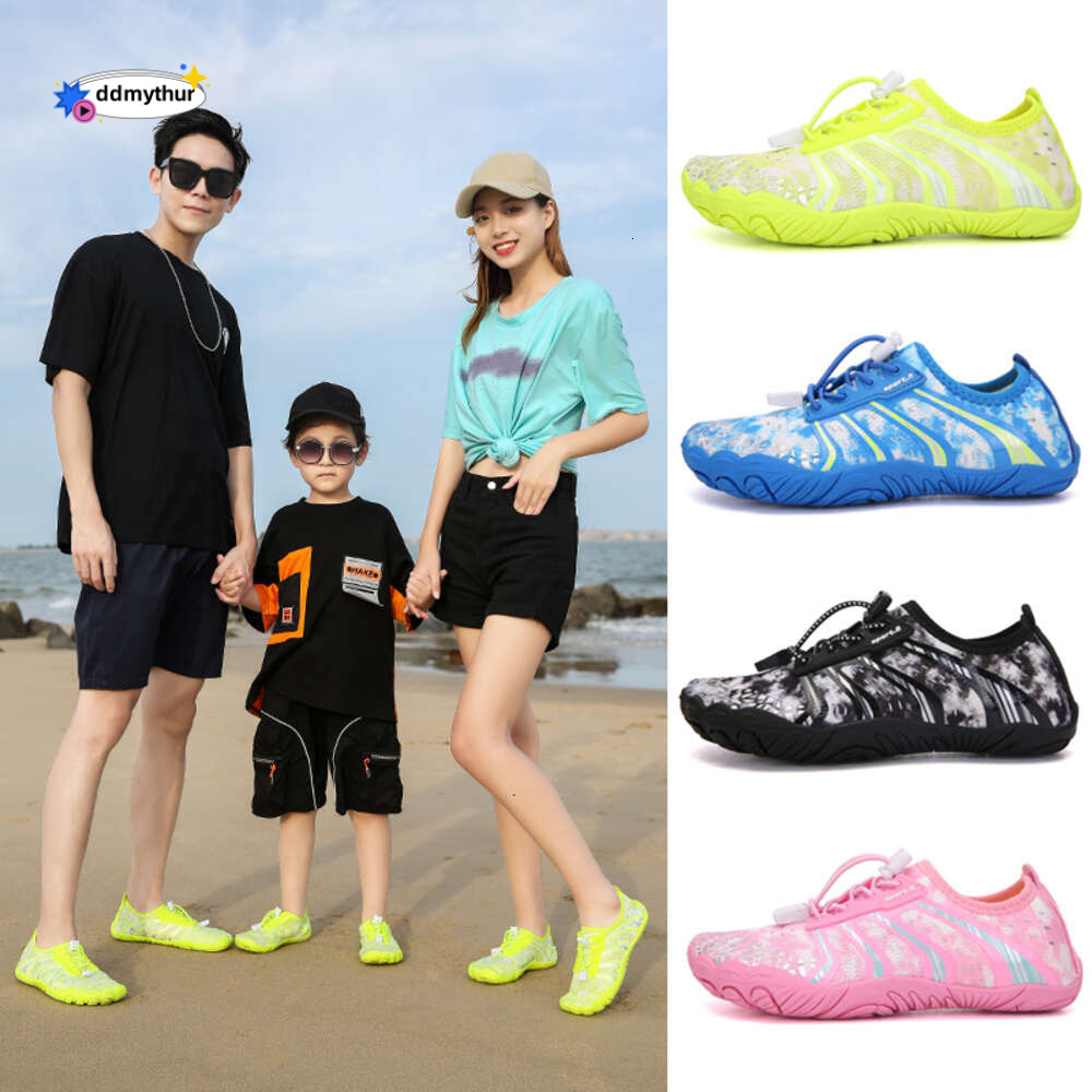 Child Quick-drying Women Men's Sneakers Anti-slippery Aqua Print Ladies For The Beach Breathable Water Shoes ddmythur