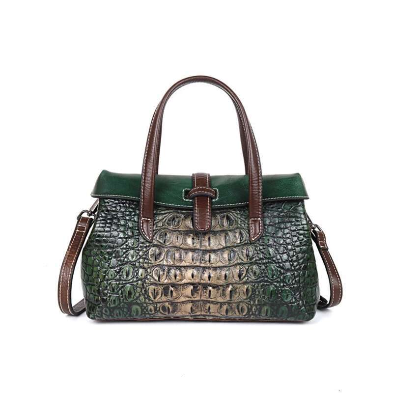 MOTAORA Green Small Women Shoulder Bags Genuine Leather Designer Handbags Ladies Alligator Handbag For Phone Bag 2025