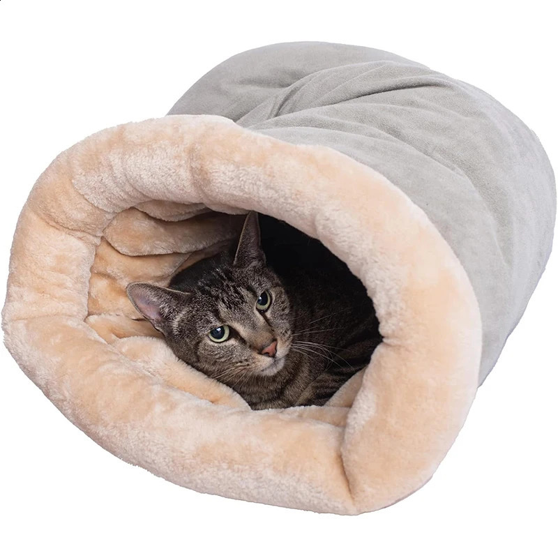Autumn and winter cat sleeping bag semi enclosed nest warm small mediumsized pet that can be disassembled cleaned 250312
