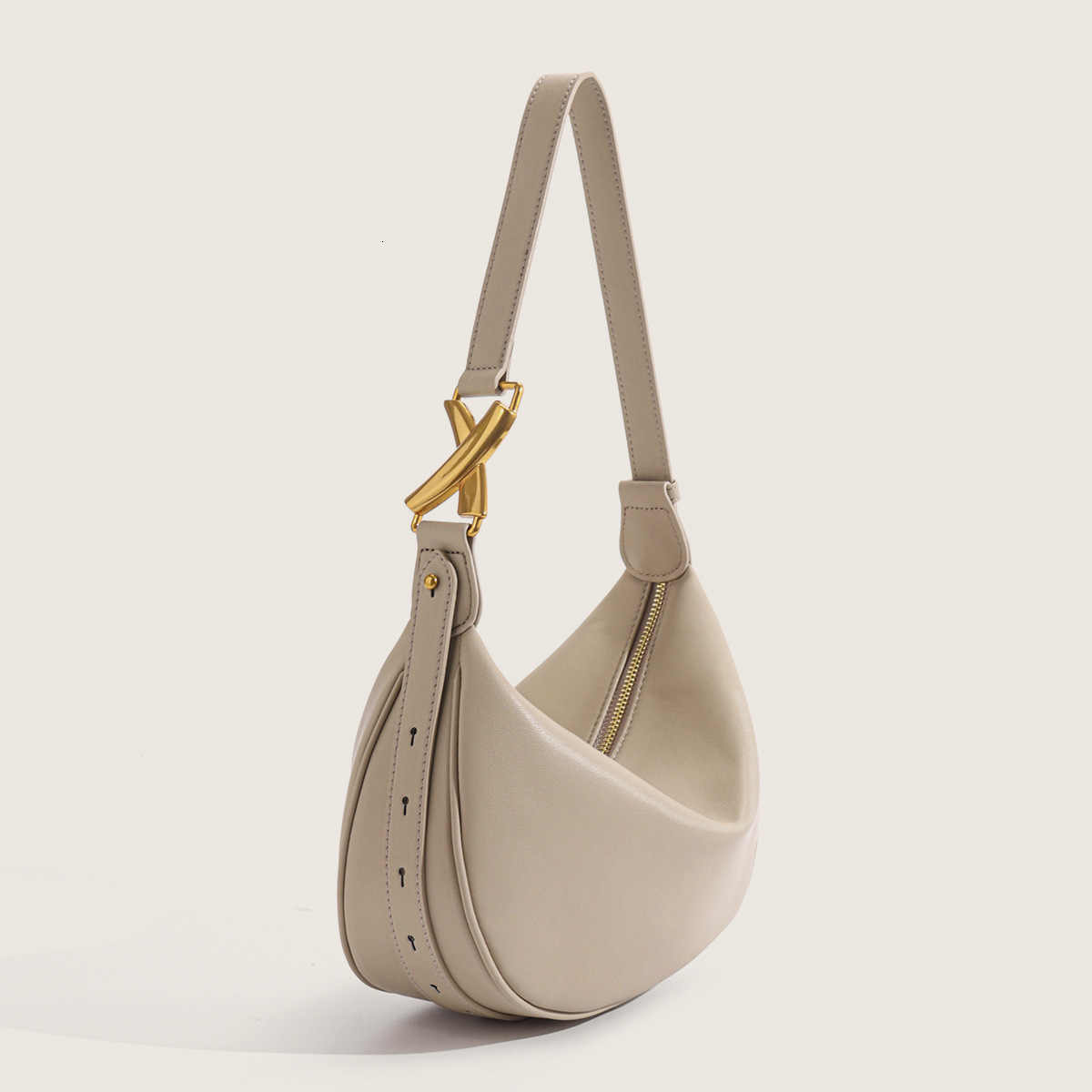 Leather Niche Designer High End Armpit Moon New French Versatile Shoulder Women S Bag Shoulder Bags