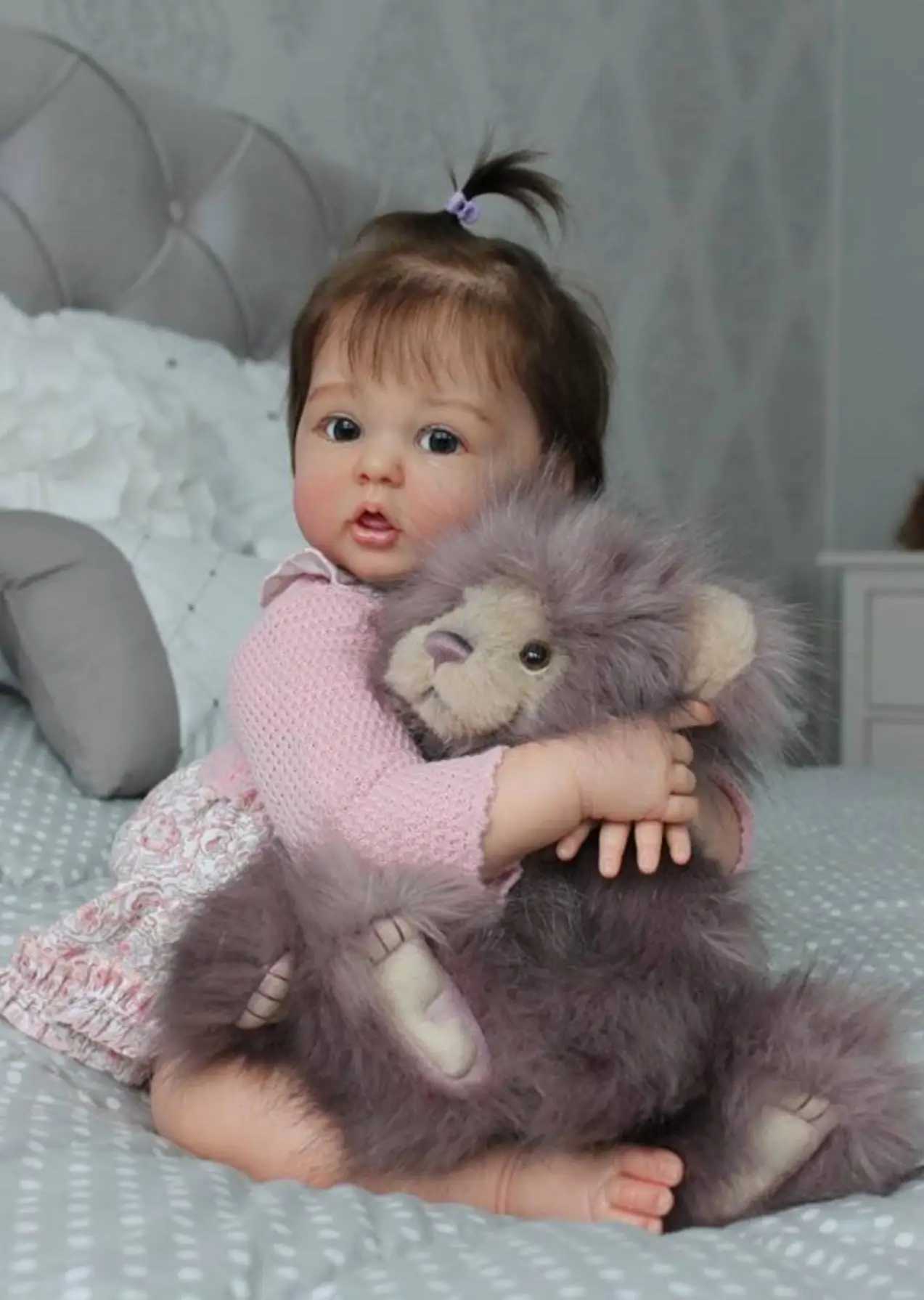 BZDOLL Two Versions 50cm/60cm Baby Rebirth 3D Painting Skin with Realistic Venous Silicone Doll Toy Handmade Princess Baby Toy W250320