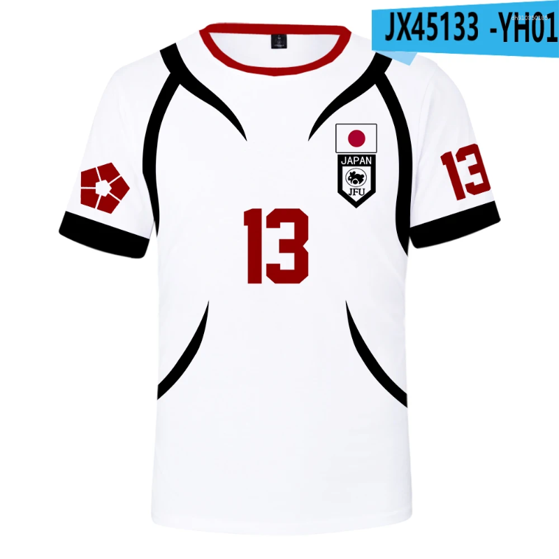 Men's T Shirts Blue Lock Anime Tshirt Short Sleeve Shirt Unisex Streetwear Fashion Trendy Tee Top Mens