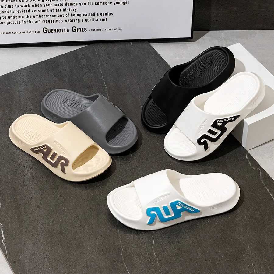 Mens summer indoor anti odor and anti slip sandals solid color Ccise bathroom lightweight Fi Heshoes Y250320