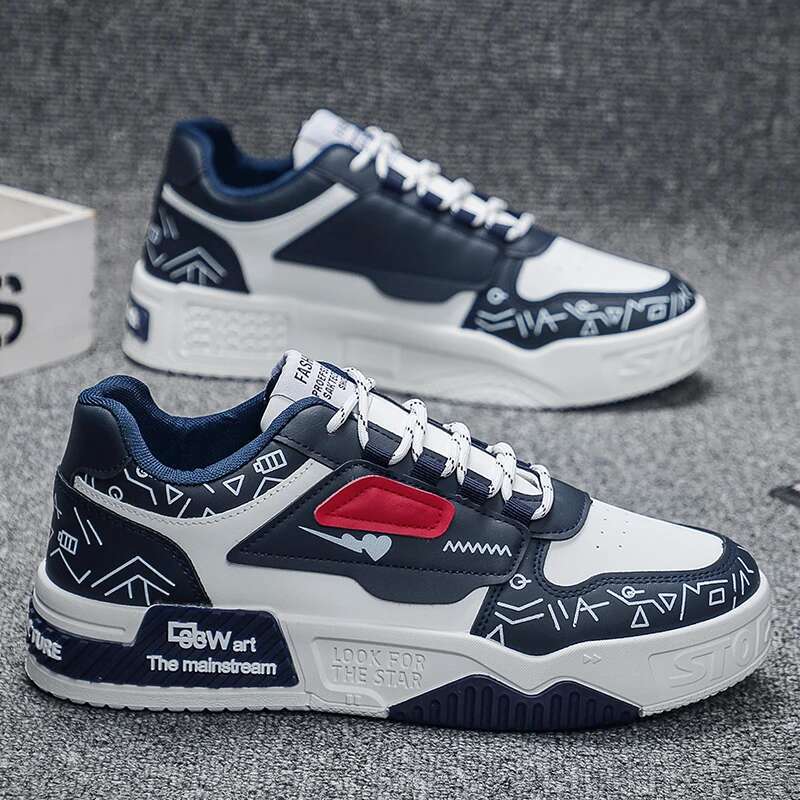 2025 New Summer Men's Leisure Sports Outdoor Tennis Training Black and White Thick Bottom Designer Fashion Board Shoes
