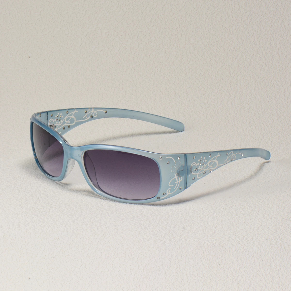 Pattern Decoration Diamond-encrusted Square Frame Sunglasses retro Style Daily Classic fashion Ladies Vacation Travel Glasses 250320