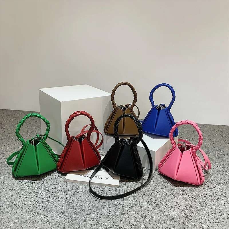 Brand Twist Tote Bags For Women High Quality Leather Shoulder Fashion Purses And Handbag Designer Crossbody Bag Cute Satchel