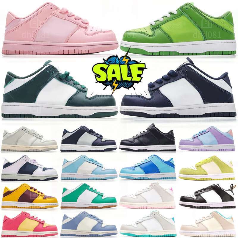 with box kids shoes Toddler sneakers low pink kids designer shoes olive Black Mocha infant boys girls youth Basketball shoe boys shoes Designer trainer