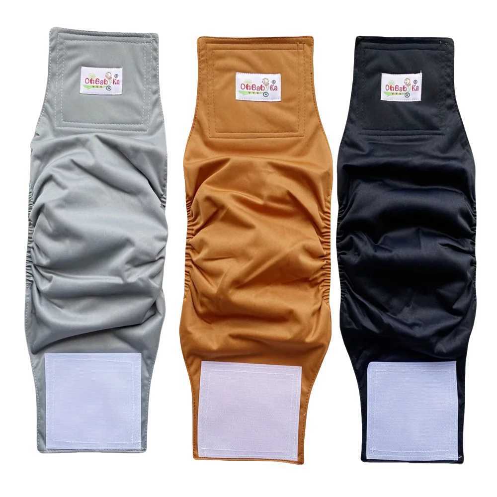 3 washable mens dog diapers reusable pet hygiene pants comfortable nap abdominal belt packaging high absorption leak proof diapers Y250320