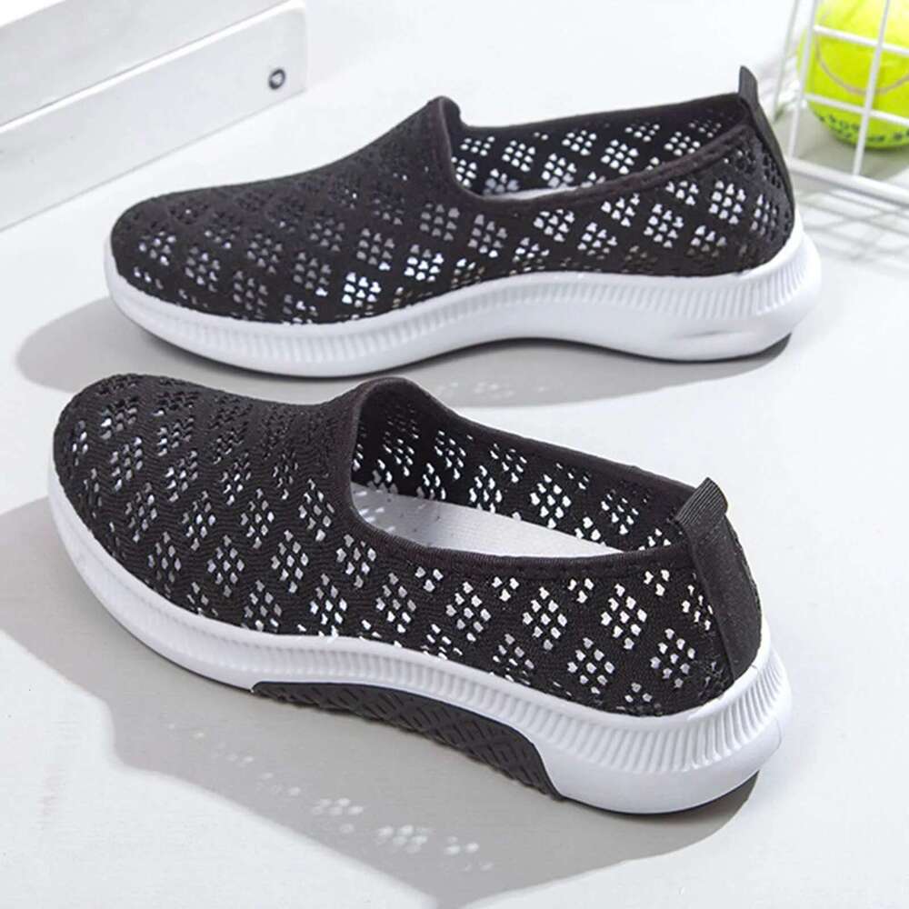 Comfy Flats Women Mesh Breathable Flat Casual Sneakers Women'S Loafers Shoes Summer 2024 Tenis