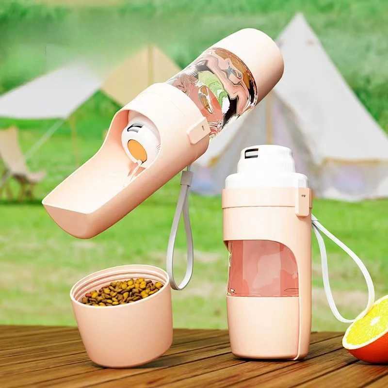 Dog Water Bottle Dog and Pet Outdoor Accompanying Cup Portable Dog Kettle Walking Dog Water Bottle Feeder Dog Supplies Y250319