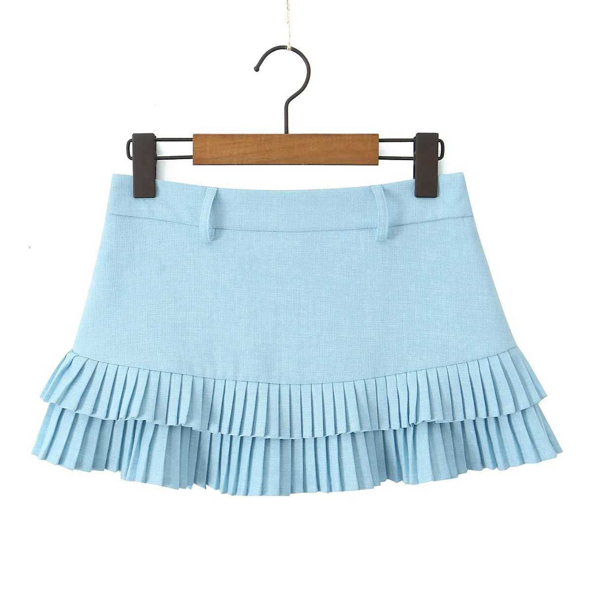 Black Mini Skirts Vintage Clothes Kawaii Skirts Women Harajuku Cute Short Skirts For Woman Preppy Style Mirco Skirt Pleated Blue 250320