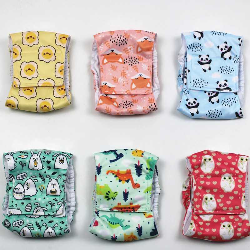 Adjustable cartoon animal pet dog diaper washable male reusable pet underwear shorts physiological pants Y250320