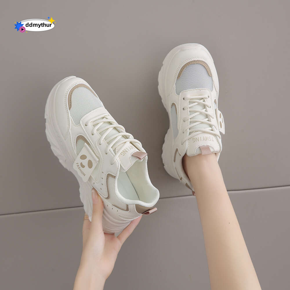 CRLAYDK 2024 Summer New Mesh Women Chunky Sneakers Walking Casual Comfortable Fashion Platform Shoes Sports Running Tennis ddmythur