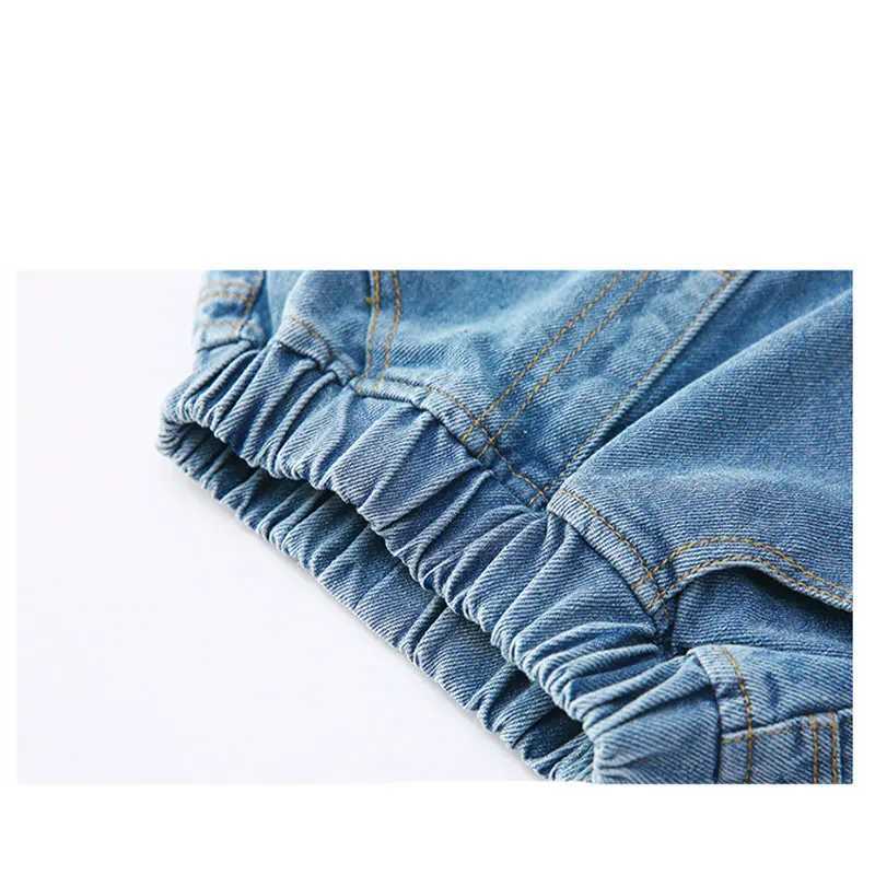 Hot Deals Jeans for Teenage Girls Kids 8 12 Year High Quality Graffiti Painting Printed Casual Pants with Rainbow Cartoon TrouserT250326