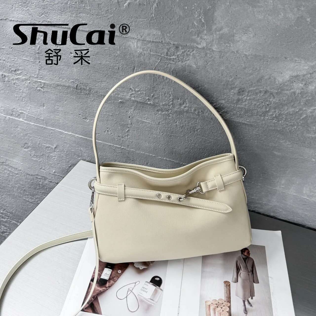 Cowhide Fashion Women Large Shoulder Bags Designer High Quality Leather Ladies Coffe Corss Bag Black White Brown 2025 New