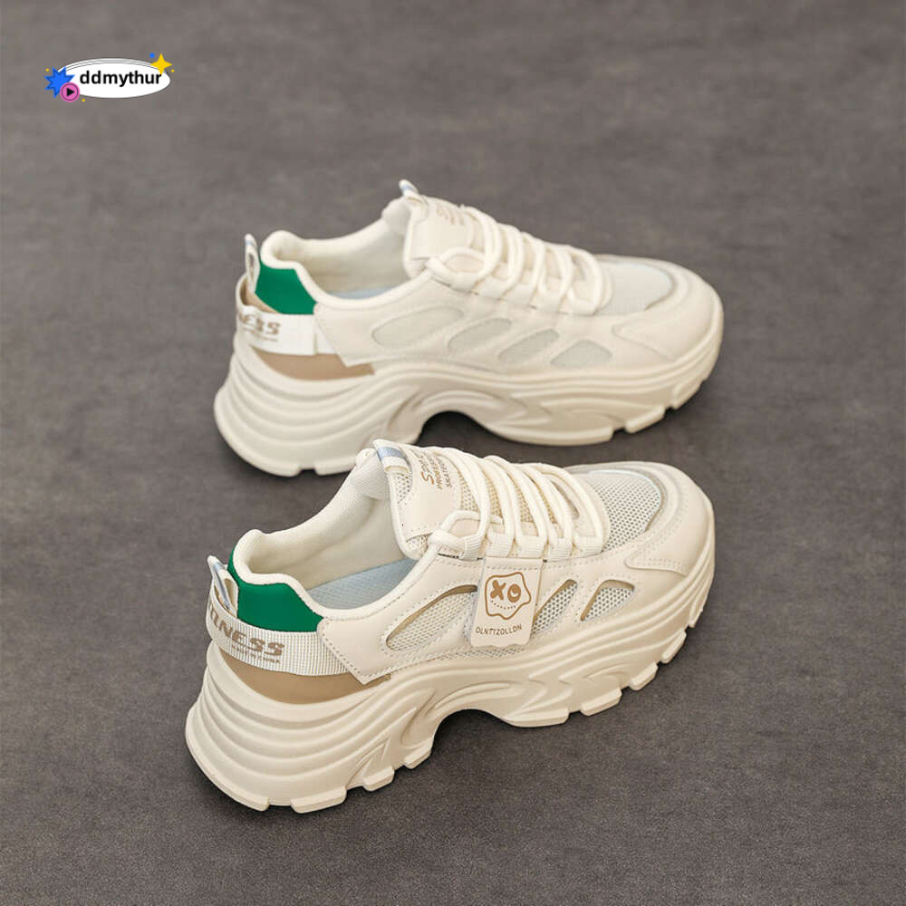 CRLAYDK Summer Chunky Sneakers for Women Fashion Platform Wedge Lace Up Casual Dad Shoes Mesh Breathable Walking Shopping Tennis ddmythur