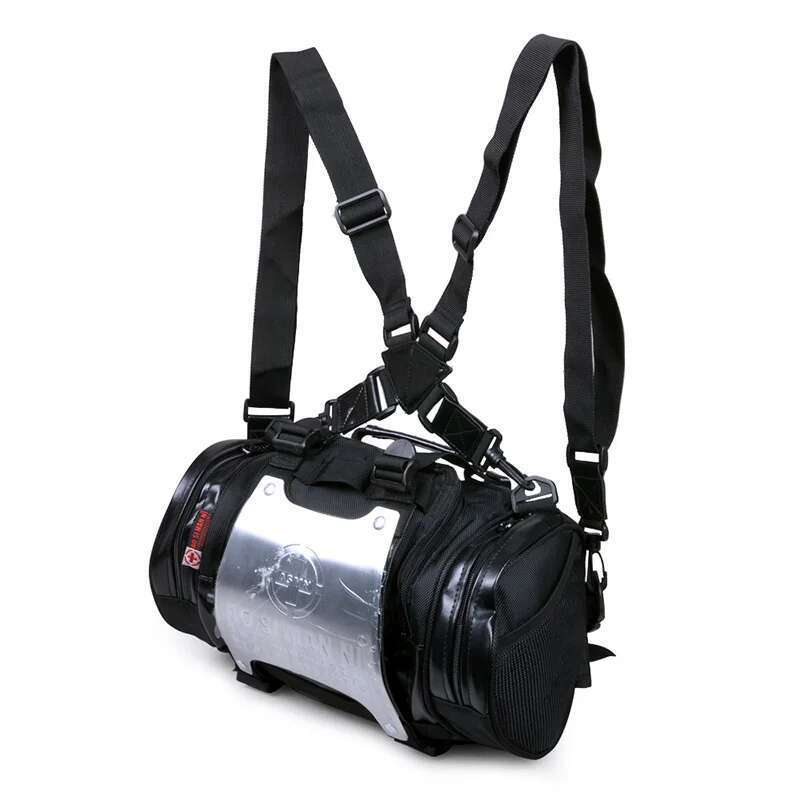 Electric bike riding charter locomotive motorcycle bag sports men and women's fashion backpack outdoor dynamic alumin