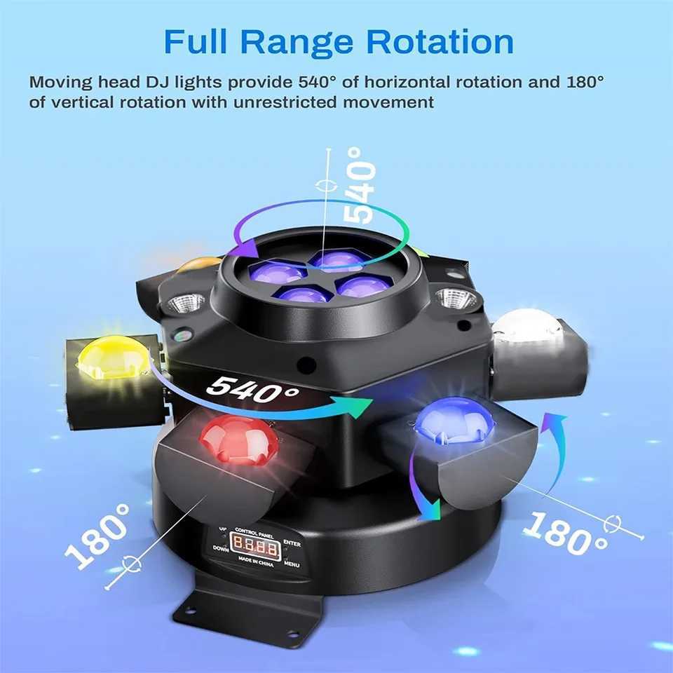 150W mobile headlight RG laser stage light strobe DMX controller DJ disco light RGB rotating party light strip Z250320