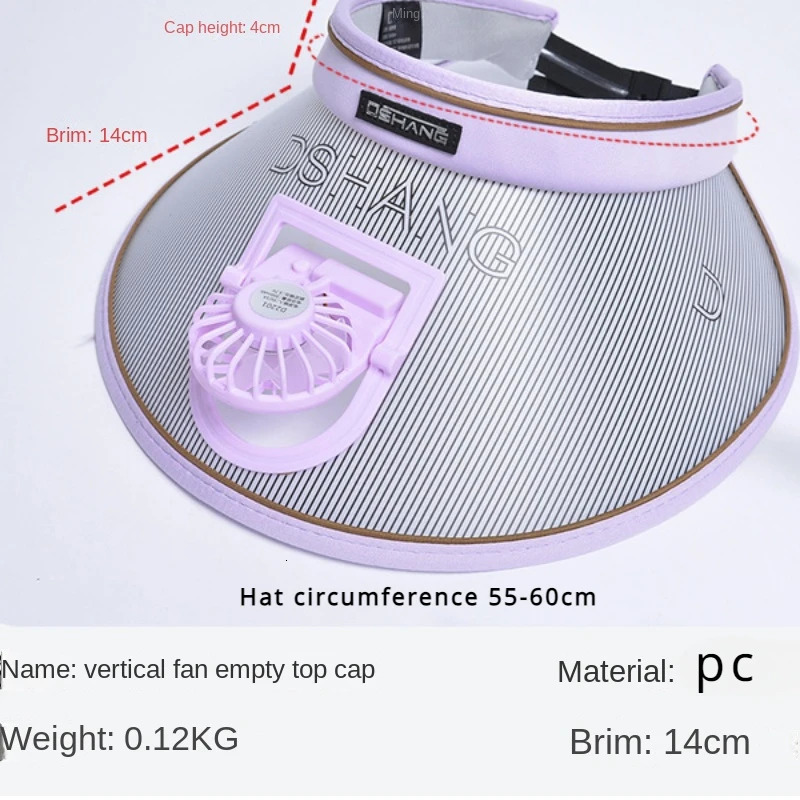 Summer Womens Sunscreen Hat Anti UV Sunshade Board Womens Electric Fan Beach Sunshade Hat Summer Hats for Women 250320