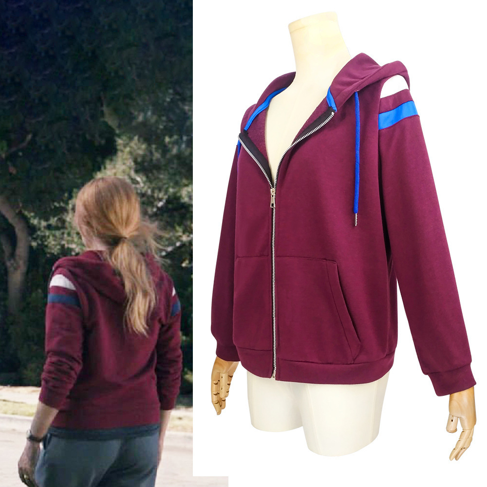 American TV Series Wanda Vision Crimson Witch Same Hoodie Cosplay Costume