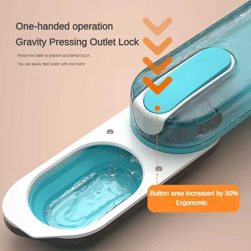 Portable pet water bottle 285ML cat water cup bowl durable drip irrigation outdoor cat and dog drinking water dispenser accessories Y250319