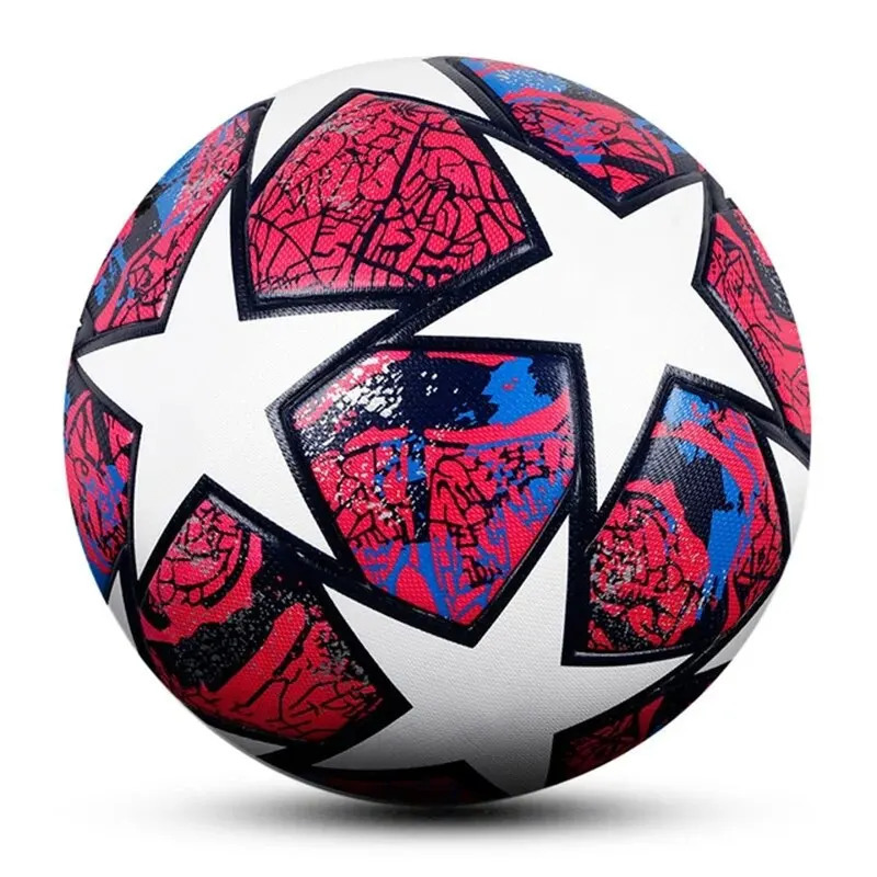 Soccer Ball Official Size 5 Three Layer Wear Rsistant Durable Soft PU Leather Seamless Football Team Match Group Train Game Play i250320