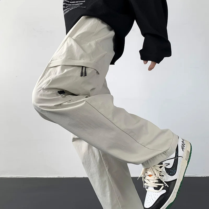 Sports pants for men Spring and Autumn freight fitness center largesized sports clothes loose fit 250317