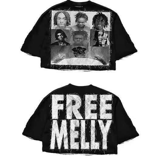 Meichao Summer Fashion Men's T-shirt Long Style 2024 Trendy Madonna Printed Short sleeved