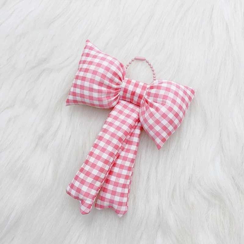 Bowknot Keychain Bag Pendant Soft Cotton Keyring Fashionable and Accessory for Backpack HandbagXJ250319