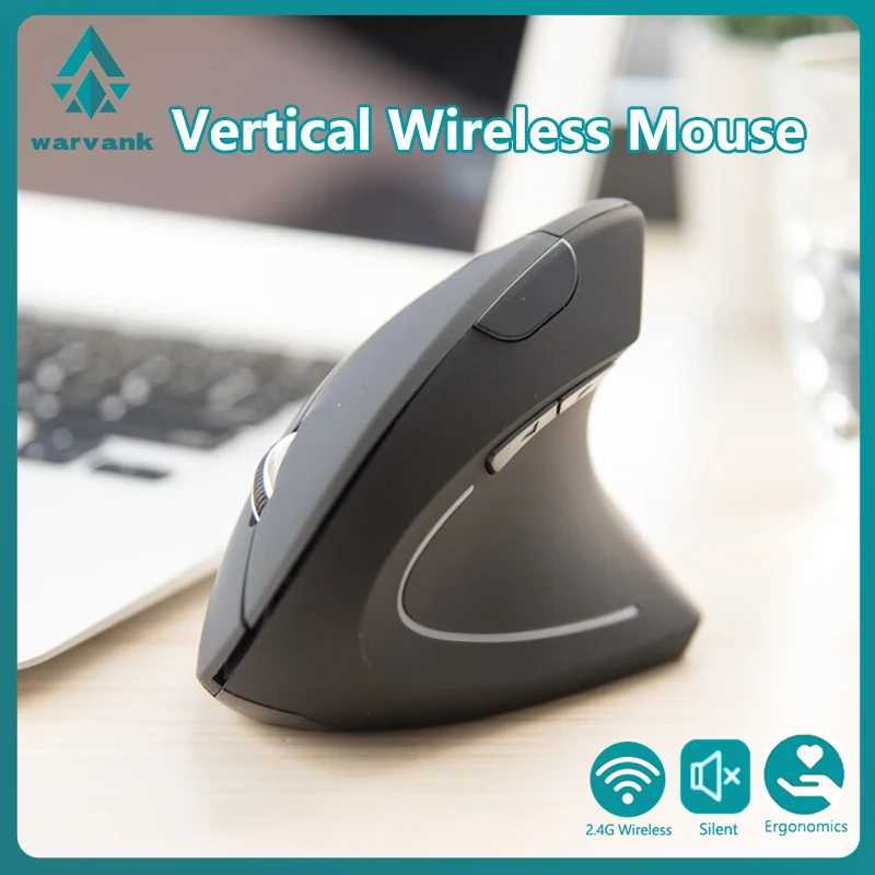 Warvank FK12 Vertical Mouse Ergonomically Rechargeable 2.4G Wireless Mouse Silent Office Mouse Z250320
