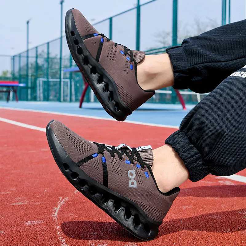 Strongshen lightweight mens running shoes suitable for mens comfortable and breathable mesh sports training gym shoesW250320