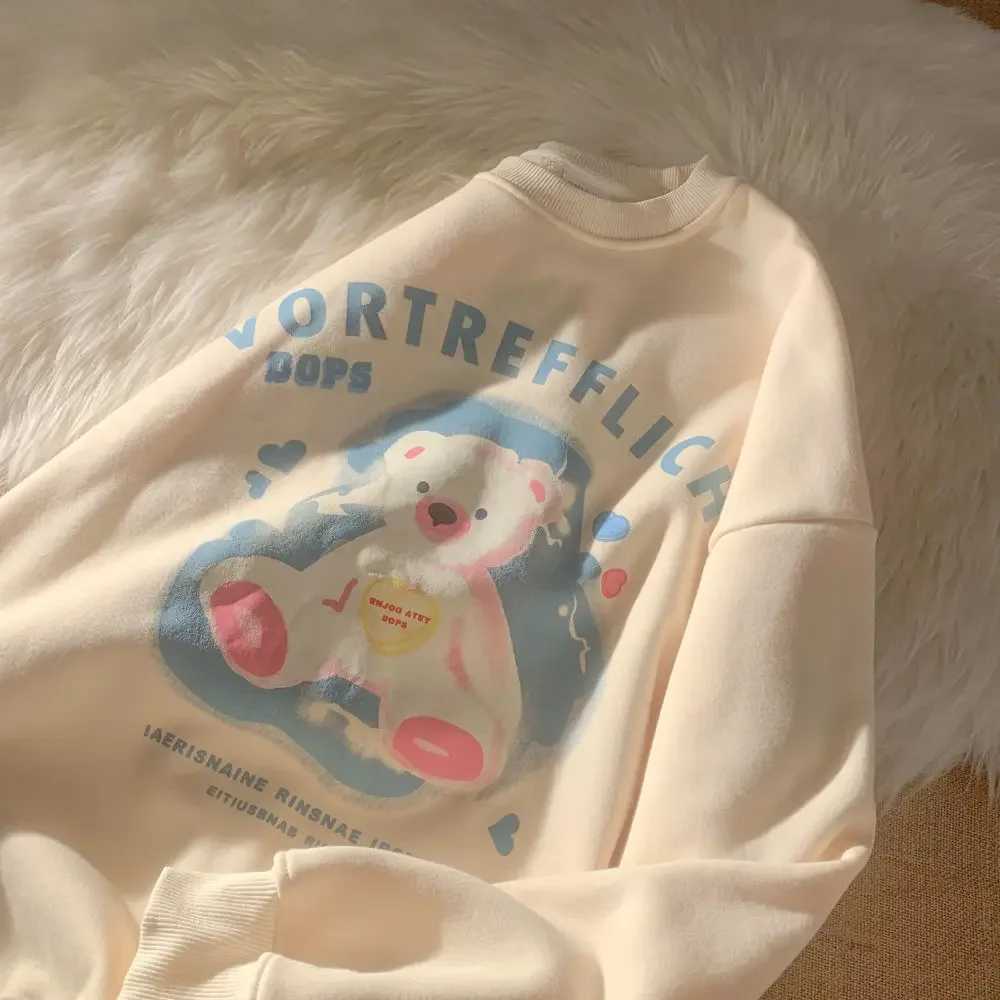 Womens plush velvet plus size long sleeved soft colored sweater new super hot fully matched small fresh style sweet sweaterT250320