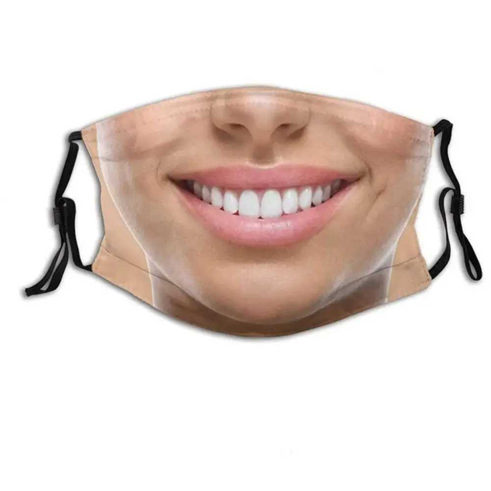 Facial Exprion 3D Mask Personality Breathable Funny Printed Mask Creative Imitation Party Role Playing Mask W250320