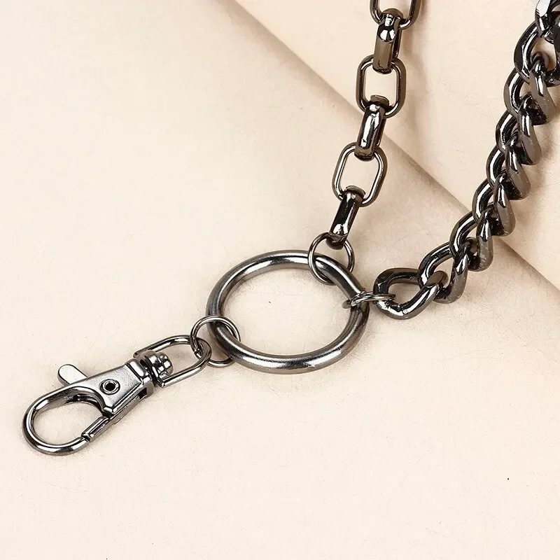 Punk Waist Chains Rock Hip Hop Spiked Pant Trouser Chain Pendant Retro Cool Metal Punk Rock Belts Apparel Handbag Decoration 250320