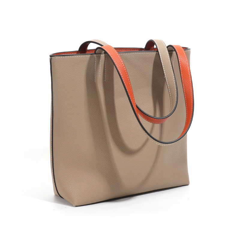 Tote Niche Design Commuting Leather Women S Simple Bucket Bag Large Capacity High End Single Shoulder Crossbody Handbag Shoulder Bags