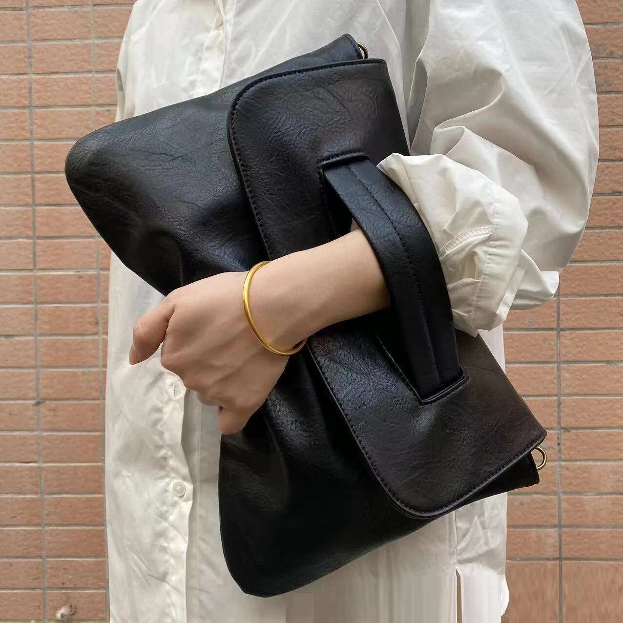 Women Clutches PU Leather Crossbody Bags For Female Shoulder Messenger Bag Laptop For Book Pouch Bag Big Ladies Handbag