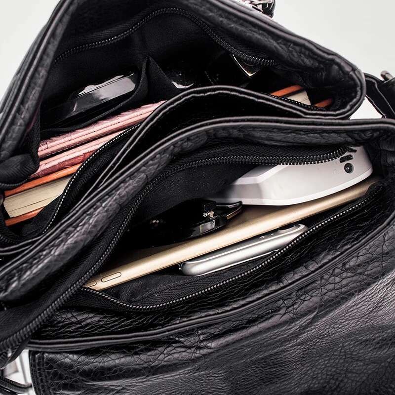 Soft Leather Women Messenger Casual Women's Shoulder Crossbody Female Handbag Black Bolsa Feminina Girl Bag