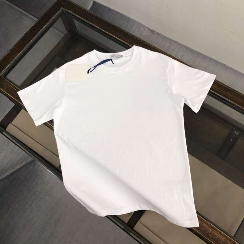 Summer New Cotton Embroidered Men's And Women's Short Round Neck Plus Size For Couples, Loose Half Sleeved Versatile Couple Shirt Trend Zs