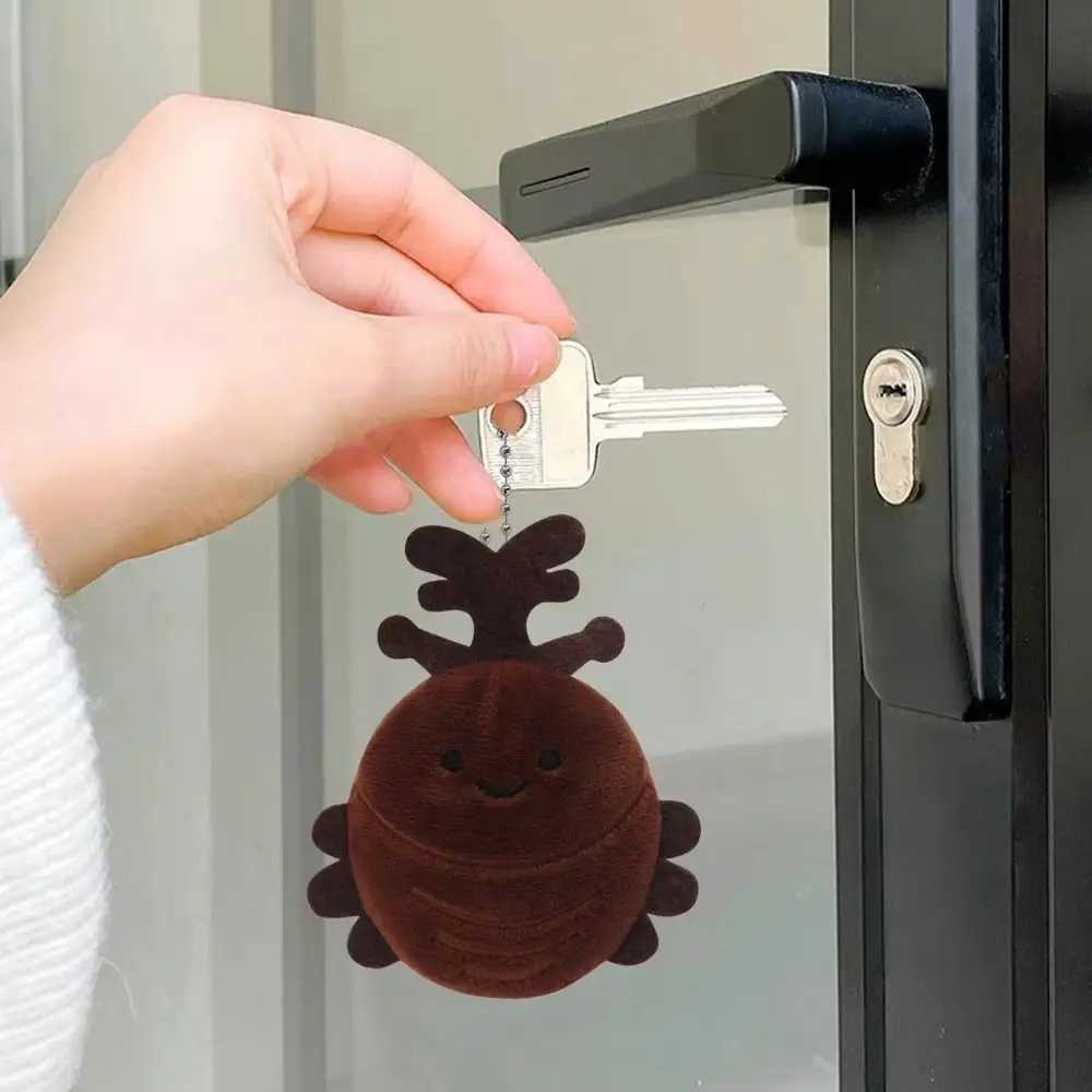 Creative insect series animal keychain plush doll cartoon keychain pendant toy hanging decoration car keychainXJ250319
