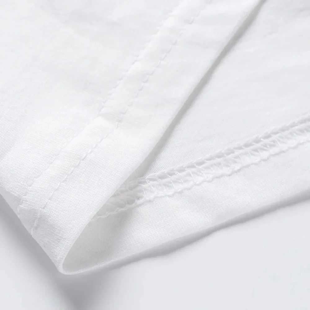 Childrens white 100% pure cotton T-shirt boys and girls clothing T-shirt casual short sleeved T-shirt high-quality summer topT250320