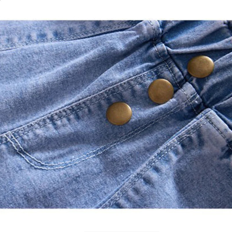 Summer High Waist Toddler Teen Girls Denim Shorts Classic n Childrens Soft Jeans 250312