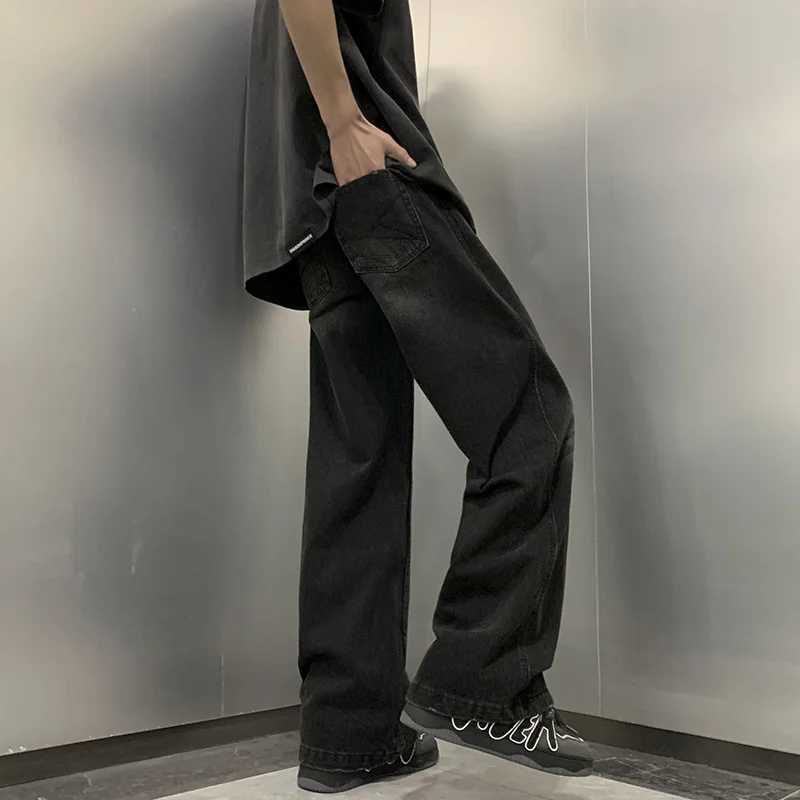 Style Casual Jeans for Men in Spring Loose Trendy Bf Personality Handsome Hip-hop Versatile Straight-leg Floor-length TrousersT250319