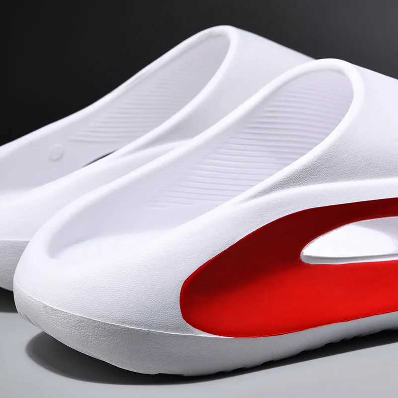 Mens slider wearing flip cover mens ultra soft sports slider mens slider wearing sandals foldable Eva soft bottom slider Y250320