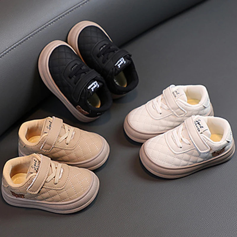 Waterproof Cartoon Baby Children Casual Shoes Girls Boys Kids Anti Slip Walking Shoes Student Toddler Casual Spring Sports Shoes 250319