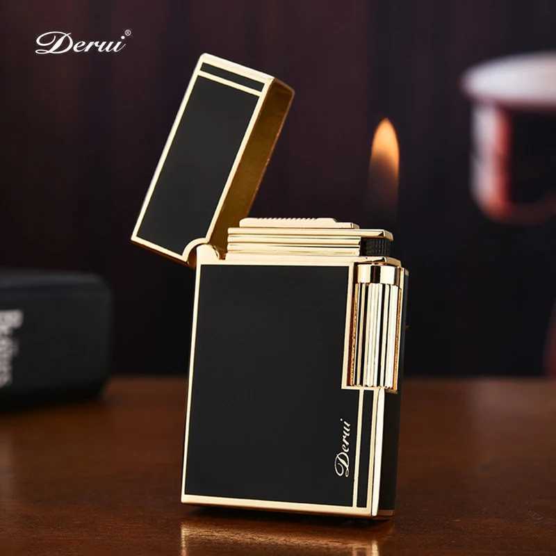 Top Grinding Wheel Flint Metal Cigar Lighter Gas Unusual Lighter Accessories Butane Mens Small Tool M250320