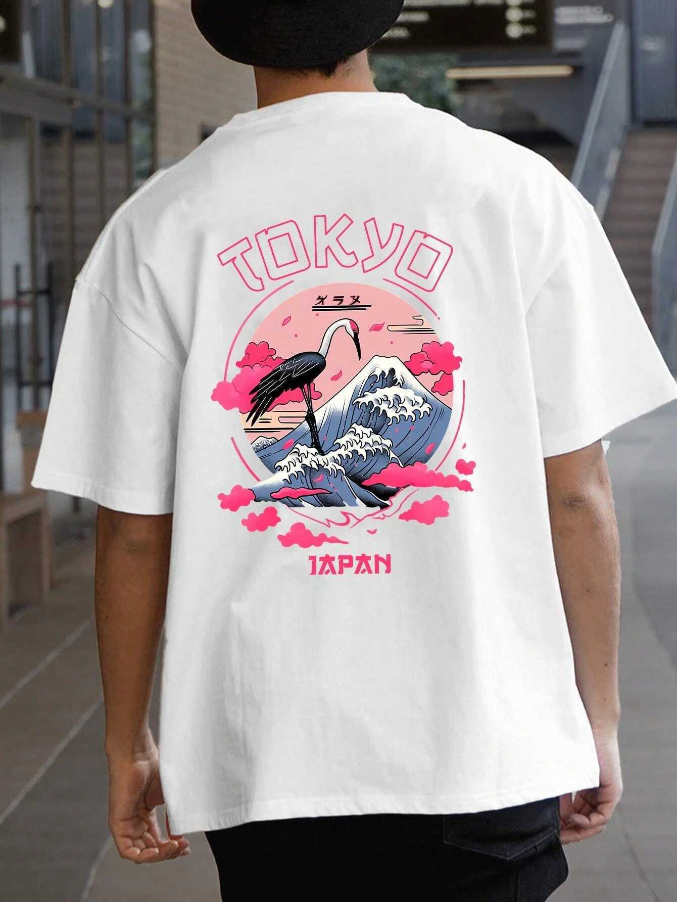 Tokyo mens cotton T-shirt luxury brand fashion plus size top casual short sleeved street clothing classic print new arrival T-shirt S-4XLT250319