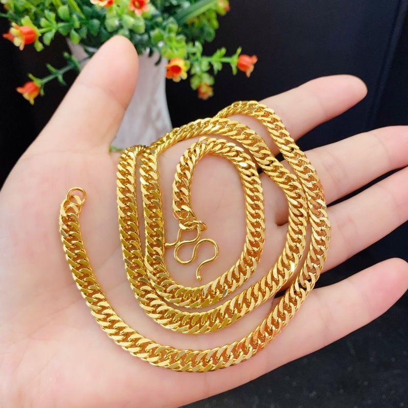 Wholesale 10K 14K solid True gold 8mm Cuban chain bracelet Ice Out Hip Hop Moissanite Necklace Premium Necklace