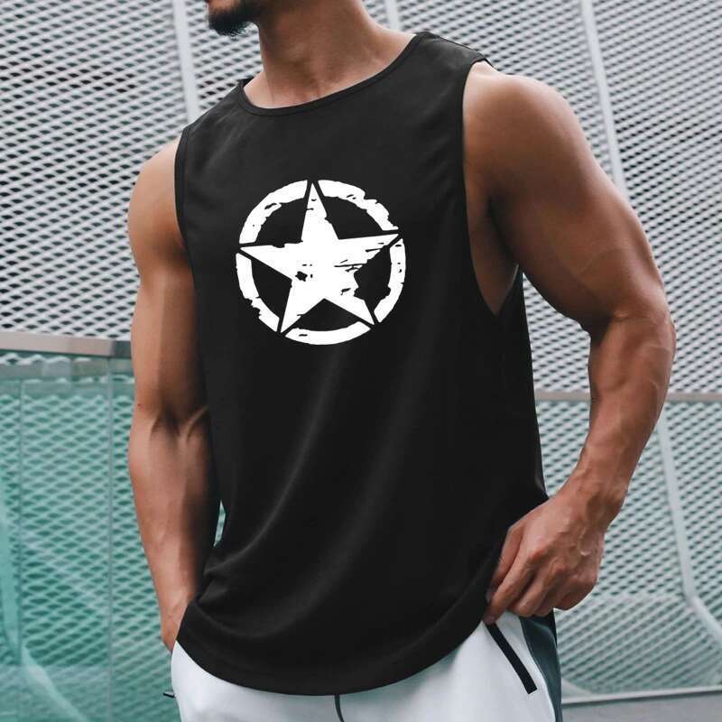 Men's Gym Clothing Quick Drying Sports Clothing Men's Summer T-Shirt Fitness Tanks Male Mesh Basketball Shirt Sleeveless Vest