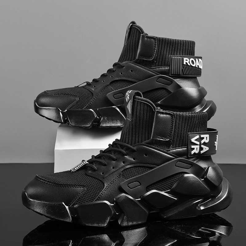 Basketball Shoes Men Design Thick Soles Jogging Fitness Breathable Outdoor Sport Shoes Men Sneakers Size 2 Height IncreasingW250320
